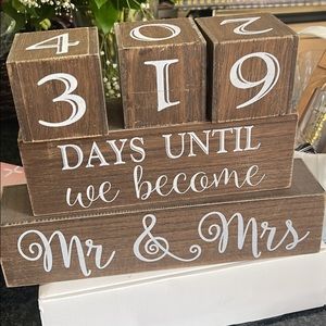 Days or weeks until wedding blocks. NEW